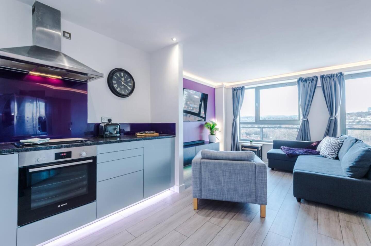 High-Spec Penthouse Central Free Parking Space Sheffield Bagian luar foto