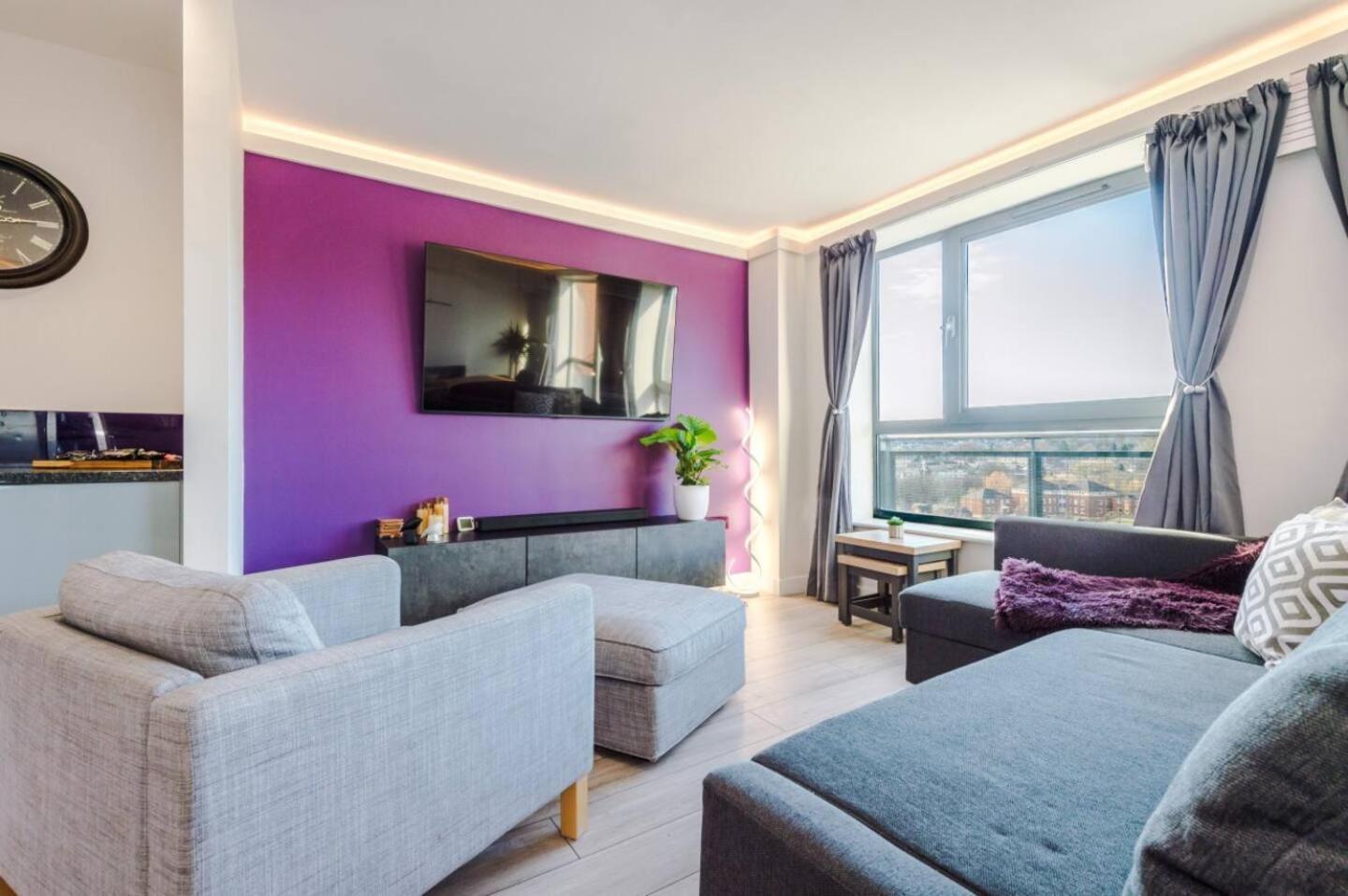 High-Spec Penthouse Central Free Parking Space Sheffield Bagian luar foto