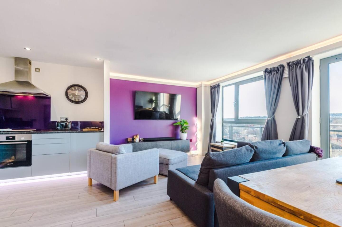High-Spec Penthouse Central Free Parking Space Sheffield Bagian luar foto